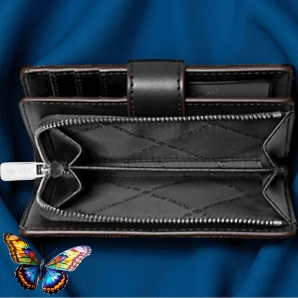NWT Michael Kors Black Wallet with Vibrant Accents. - Picture 3 of 5